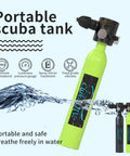 Portable 0.5L Mini Scuba Tank For Travel And Recreational Diving, Lightweight Aluminum Air Tank With 6 To 10 Minute Usage