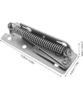 Heavy Duty 90 Degree Folding Scissor Spring Hinge For Cabinet Doors And Sofas In Steel Construction shown with dimensions