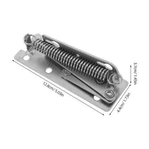 Heavy Duty 90 Degree Folding Scissor Spring Hinge For Cabinet Doors And Sofas In Steel Construction shown with dimensions