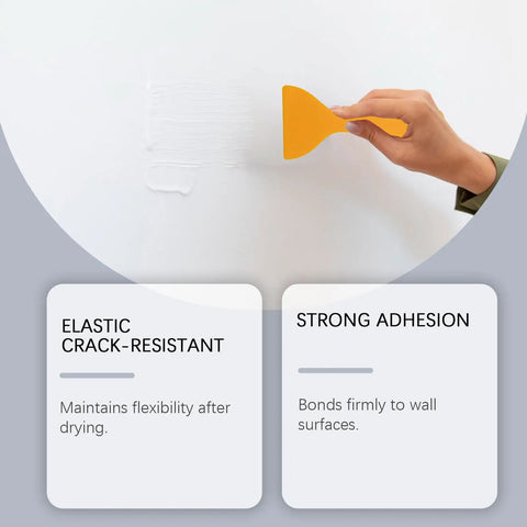 Wall Repair Paste Quick Dry Putty With Handy Scraper Kit For Cracks, Dents And Nail Holes, Easy Patch Filler For Drywall, Ceiling And Window Frames, No Mess Quick Dry Adhesive Finish