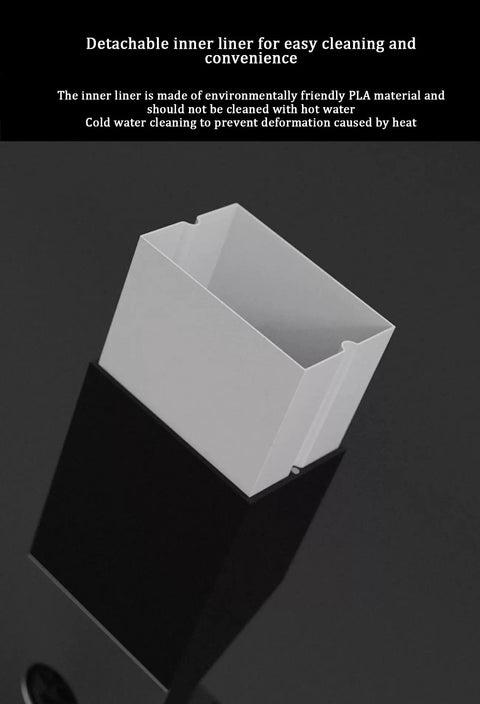 Detachable inner liner for Commercial Coffee Bean Batch Dispenser And Boss Level Weighing Scale For Specialty Cafes, made of PLA.