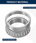 Beefy High Capacity Tapered Roller Bearing Cone And Cup Set With 40mm Bore And 62mm OD, 15mm Thick Chrome Steel ABEC Three
