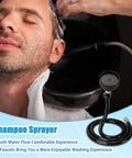 Pro Grade Salon Shampoo Bowl Faucet Vacuum Breaker Kit in use during a salon hair wash session