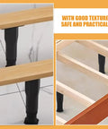 Beefy 4 Pcs Adjustable Furniture Legs and Table Leg Extenders supporting wooden frames on marble floor