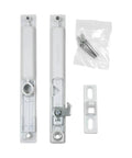 Sliding Glass Patio Door Handle Set Flush Mount Non-Keyed With 6-5/8 Inch Screw Hole Centers White DL-502 replacement hardware