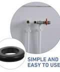 Six Piece Black Rubber Cable Grommet Kit For Wire Entry Holes That Improves Cable Routing And Protection With Durable Rubber Grommets For Safer Tidier Setups And Cable Damage Prevention, black rubber grommet close-up