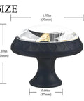 Snag These Slick Black And Gold Glass Drawer Knobs Modern Dresser Handles Cabinet Pulls For Kitchens Wardrobes And Furniture Cabinetry To Flex Your Best Setup Today, size dimensions shown.