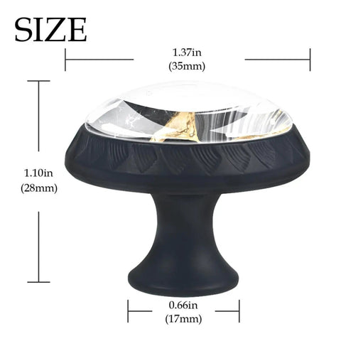 Snag These Slick Black And Gold Glass Drawer Knobs Modern Dresser Handles Cabinet Pulls For Kitchens Wardrobes And Furniture Cabinetry To Flex Your Best Setup Today, size dimensions shown.
