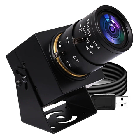 Pro Grade USB Camera 1080P Full HD 2MP Industrial Machine Vision With 2.8-12mm Varifocal CS Mount Lens Manual Focus