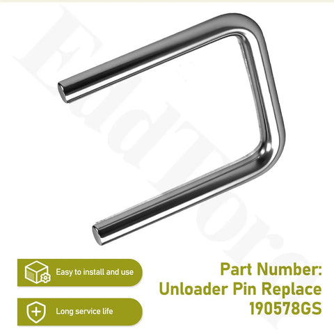Unloader Pin Replacement For Lawn Mower Engines Heavy Duty Durable Part 190578GS Style 1 Pack Easy Install Premium Quality Keeps Your Mower Running Smooth Safe No Fuss Operation Long Lasting Performance., shiny metal L-shaped unloader pin replacement for lawn mower engines, 1 pack