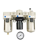 All In One Pneumatic FRL Air Filter Regulator Combo For Three Eighths Inch Lines With AF3000 AR3000 AL3000 Source Treatment Unit