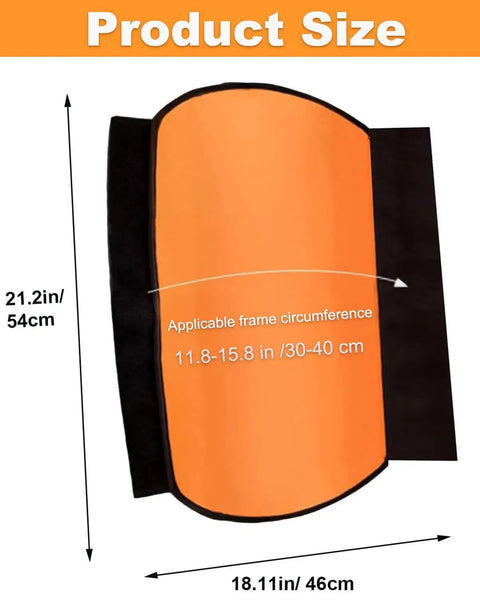 Set of 2 E Bike Battery Cover Protectors Reflective for Night Rides Shield Waterproof Dustproof Thermal Cover for Downtube Battery Fits 11.8 to 15.8 Inch Circumference