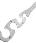 Stainless Steel Spaghetti Measure Tool With Four Serving Holes For One To Four Servings, The Go-To Must-Have Rustproof Pasta Portion Control Gadget For Kitchen And Meal Prep, silver metal