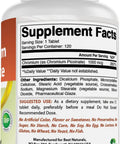 Supplement facts of Straight Up Premium Chromium Picolinate 1000 Mcg Tablets for solid blood sugar support.