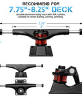 Entry Level Skateboard Parts Starter Kit With 2 Trucks 60mm High Rebound Wheels ABEC 9 Bearings T Tool Riser Pads And Hardware For Beginners Blue Ideal Gift For New Riders And Proving Yourself On The Board Every Day aluminum trucks diagram