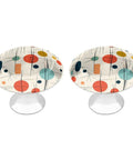 Top Notch Modern Mid Century Round Cabinet Knobs With Included Screws For Kitchen Drawers And Furniture Slick Hardware Upgrade No Sweat Easy Setup Set Of Two, colorful design with abstract patterns.