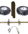 32 Inch Rear Live Axle Kit For DIY Go Kart ATV Drift Trike Quad Beefy 30mm Axle 420 37T Sprocket Brake Disc Hydraulic Brake