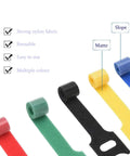 60 Pack Cable Labels And Cord Organizer Kit With Color Coded Write On Wire Labels Marker And 30 Cable Ties for easy sorting