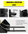 Pro Grade Heavy Duty Clamp On Pallet Forks, 2000 Lb Capacity, 43 Inch Length With Adjustable Stabilizer Bar, close-up features