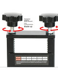 Heavy Duty Cable Wire Stripping Machine Compatible With Power Drill Or Hand Crank Compact Metal Construction showing adjustable blades and knobs.