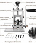GfsgHzz 35W Automatic Wire Stripper Machine With Fast Stripping Speed And Hand-Crank Drive showing adjustable components and accessories.