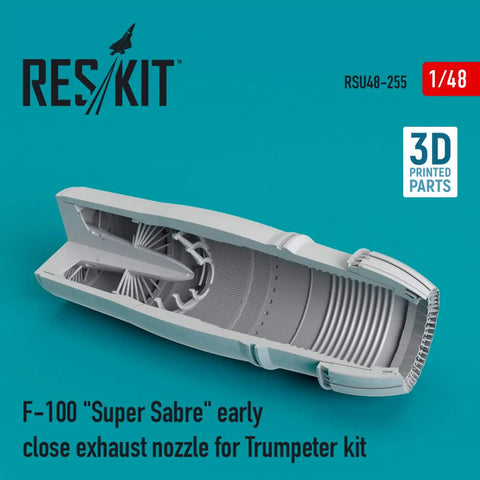 1/48 F-100 Super Sabre Early Close Exhaust Nozzle Resin Kit Accessory For Trumpeter 1/48 Scale Model Aircraft Upgrade