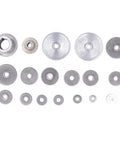 Boss Grade Mini Lathe Gear Set For CJ0618, Metal Replacement Gears Kit In Multiple Sizes, Rustproof HT250 Gray Iron gears displayed
