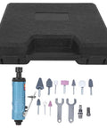 Top Grade Pneumatic Air Die Grinder 18000 RPM Badass Rotary Polisher With 6mm And 3mm Chucks with tool kit and accessories.