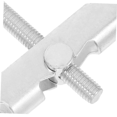 Close-up of metal toggle bolt from 12 Pack Heavy Duty Toggle Bolts And Wedge Anchors For Hollow Walls Drywall Fasteners Kit M8x72mm