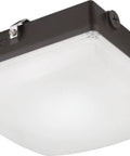 Dark bronze CNY LED P2 Canopy Light 50K MVOLT DDB M2, 5000K Daylight, commercial ceiling fixture, square shape