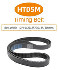 Beefy Timing Belt For 5mm HTD Pitch Fits 905 To 965 Series 191 Teeth On HTD5M955 10 To 40mm Width Durable Rubber With Flanges