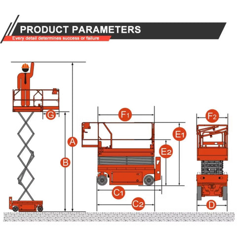 Product parameters of Heavy Duty Electric Hydraulic Lift Platform For Warehouse Vertical Cargo Transfer and Seamless Operation.