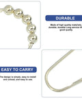 Close-up of 15 Piece Shower Curtain Hooks With Beads Iron Gold Finish Smooth Glide Roller Rings showcasing durability and design detail.