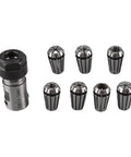 Seven Piece ER11 Spring Collets Set 1 To 7 mm With 5 mm Shaft Holder for CNC Milling Lathe Engraving Machine