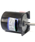 Heavy Duty High Torque AC Gear Motor 28W 220V Industrial Workhorse Reducer With 7mm Eccentric Shaft visible from side angle.