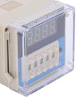 Pro Grade Time Delay Relay Timer Adjustable Cycle Control Module JDM48 11 For Industrial Machinery And Automation Systems AC380V Durable Plastic Housing clear front view
