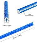 Close-up of blue cycling reflector clip for 1.8-2mm spokes, part of 36 Pcs Cycling Reflectors In Red Yellow And Blue For Your Night Rides