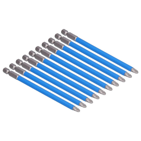 Premium S2 Steel Batch Heads Screwdriver Bit Kit With Impact Proof Construction For Home Decor And Heavy Duty Installation Or Disassembly Projects Featuring Durable 6.35mm Handle Diameter For Professional Grade Performance Every Single Time, blue hex shank bits