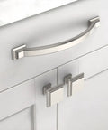 10 Pack 5 Inch Brushed Satin Nickel Cabinet Handles For Kitchen Cabinets And Cupboards Breezy Install Durable Drawer Pulls