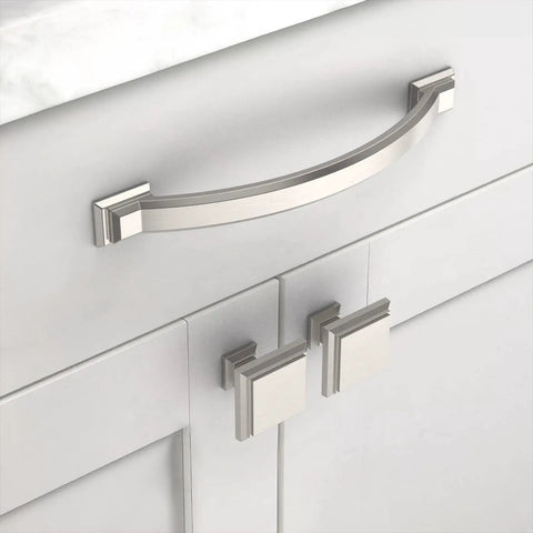 10 Pack 5 Inch Brushed Satin Nickel Cabinet Handles For Kitchen Cabinets And Cupboards Breezy Install Durable Drawer Pulls