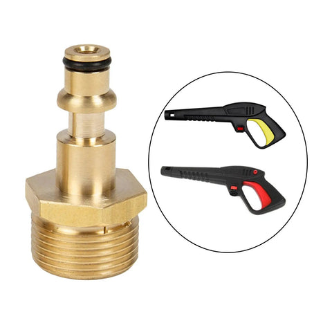 Solid Brass 6X Hose Diverter Repair Kit Adapter For Lavor High Pressure Washer Converts M22 Female To Quick Connect, brass fitting