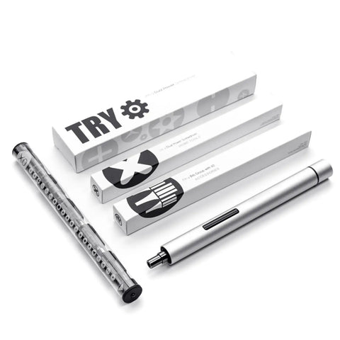 Zdageld Electric Manual Torque Set With 20 Pc Bits And Aluminum Body, showing tool and packaging for precision repair tasks.