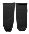 Heavy Duty Fireproof Welding Sleeves Heat Resistant Arm Guards, black, designed for mechanics and welders, secured with elastic cuffs.