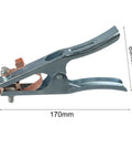Heavy Duty Welding Ground Clamp For Mig Tig And Mma Welders with snug copper jaw grip, 170mm long, ergonomic handle design.