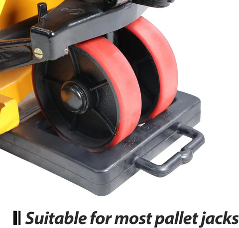 Heavy Duty Hydraulic Pallet Truck With 5500 Lb Payload And Spacious 27 X 48 Inch Forks Built Like A Boss For Tough Warehouse Grind Featuring Greased Up Nylon Wheels And Snap Action Valve For Easy Peasy Hauling