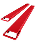 Kick Up Your Loading Game With Rock Solid Steel Forklift Fork Extensions 72 Inch Long Universal Fit, solid steel red extensions.