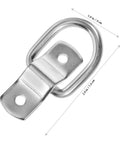 Bomb Proof D Ring Tie Down Anchor Rings For Car Floor Mount Zinc Plated Carbon Steel Lashing Hardware Built Tough. Zinc coated steel d-ring for cargo securing.