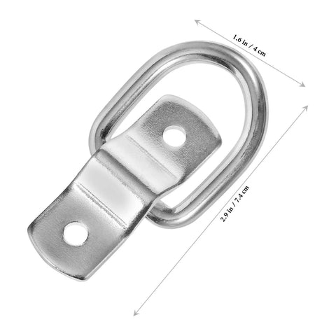 Bomb Proof D Ring Tie Down Anchor Rings For Car Floor Mount Zinc Plated Carbon Steel Lashing Hardware Built Tough. Zinc coated steel d-ring for cargo securing.