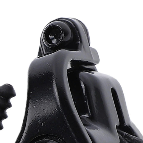 Close-up of Heavy Duty Grip On Two Wheeled Rides With Dual Piston Mechanical Disc Brakes showing durable aluminum caliper.