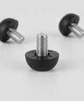 Heavy Duty M8 Adjustable Furniture Leveling Feet With Screw-In Legs, pack of 12, metal base with plastic floor protection